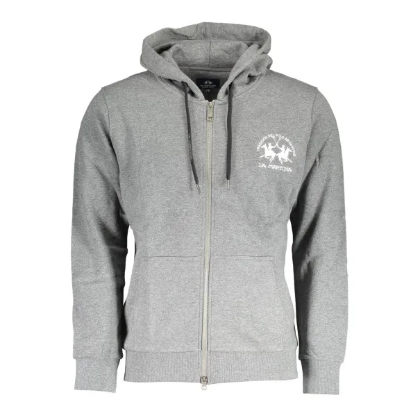 SWEAT-SHIRT ZIPPÉ GRIS LA MARTINA HOMME - LA MARTINA