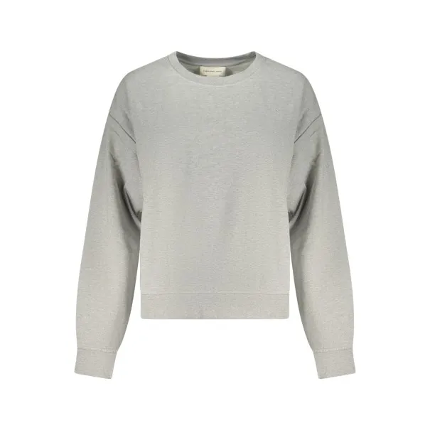 SWEAT-SHIRT GRIS À FERMETURE ÉCLAIR CALVIN KLEIN POUR FEMME - CALVIN KLEIN