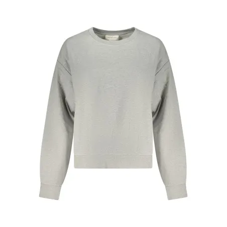 SWEAT-SHIRT GRIS À FERMETURE ÉCLAIR CALVIN KLEIN POUR FEMME - CALVIN KLEIN