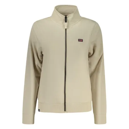 SWEAT-SHIRT BEIGE À FERMETURE ÉCLAIR POUR FEMME NORVÈGE 1963 - NORWAY 1963