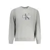 SWEAT-SHIRT GRIS À FERMETURE ÉCLAIR CALVIN KLEIN POUR HOMME - CALVIN KLEIN