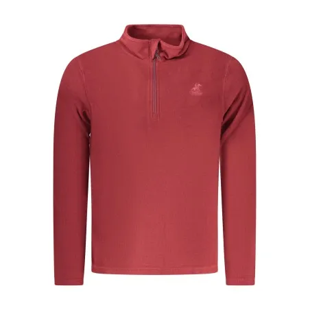 SWEAT-SHIRT ROUGE À FERMETURE ÉCLAIR POUR HOMME US GRAND - U.S. GRAND