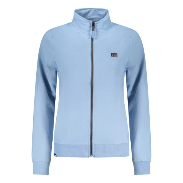 NORVÈGE 1963 SWEAT-SHIRT BLEU À FERMETURE ÉCLAIR POUR FEMME - NORWAY 1963