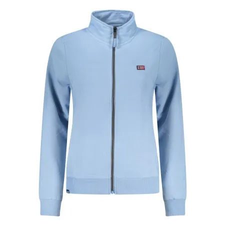 NORVÈGE 1963 SWEAT-SHIRT BLEU À FERMETURE ÉCLAIR POUR FEMME - NORWAY 1963