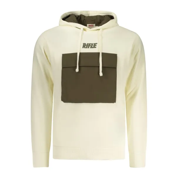 SWEAT-SHIRT BLANC À FERMETURE ÉCLAIR RIFLE POUR HOMME - RIFLE