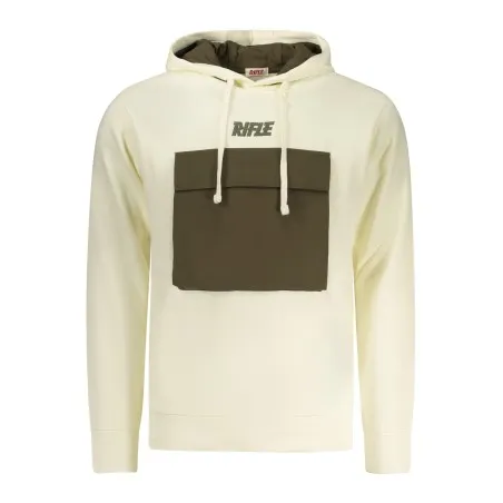 SWEAT-SHIRT BLANC À FERMETURE ÉCLAIR RIFLE POUR HOMME - RIFLE