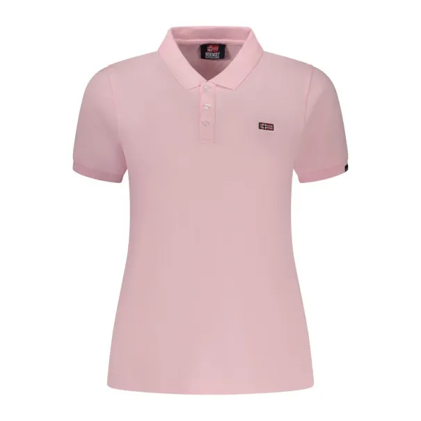 POLO ROSE À MANCHES COURTES POUR FEMME, NORVÈGE 1963 - NORWAY 1963