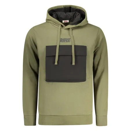 SWEAT-SHIRT FERMETURE ÉCLAIR VERT POUR HOMME RIFLE - RIFLE