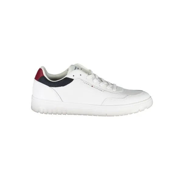 CHAUSSURES DE SPORT POUR HOMMES TOMMY HILFIGER BLANCHES - TOMMY HILFIGER