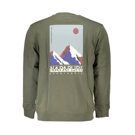 SWEAT-SHIRT SANS FERMETURE ÉCLAIR POUR HOMME NAPAPIJRI VERT - NAPAPIJRI