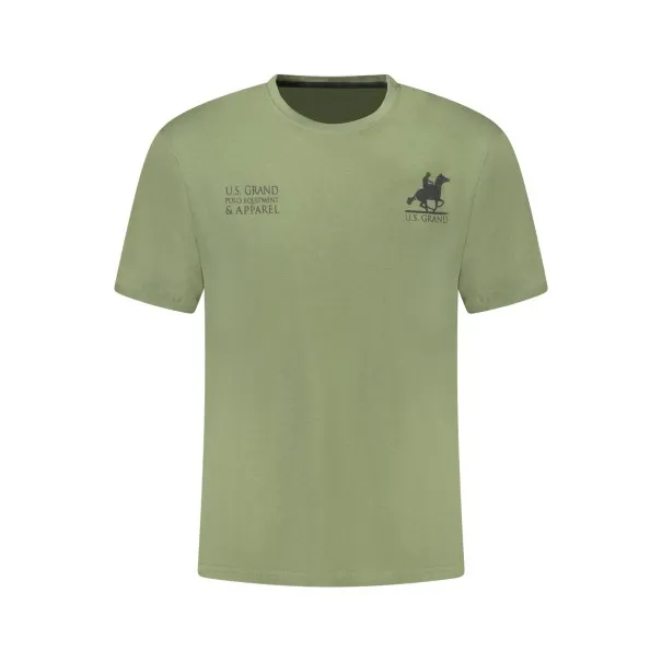 T-shirt vert à manches courtes pour homme US GRAND - U.S. GRAND