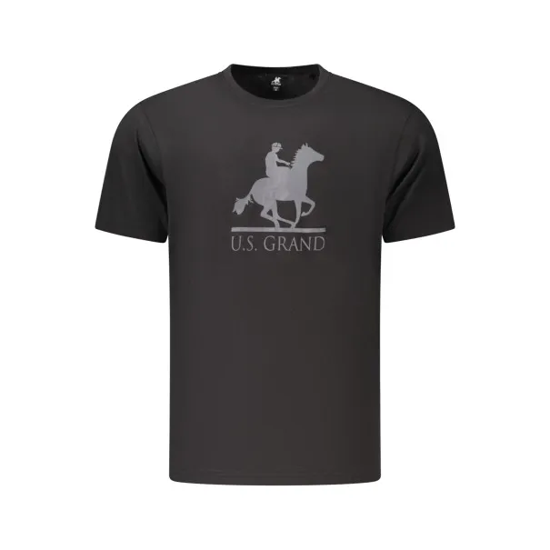 T-shirt noir à manches courtes pour homme US GRAND - U.S. GRAND
