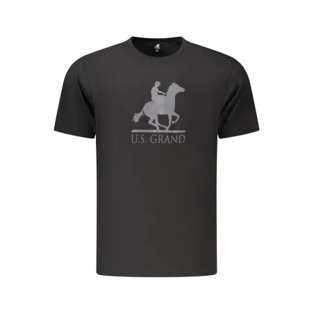T-shirt noir à manches courtes pour homme US GRAND - U.S. GRAND