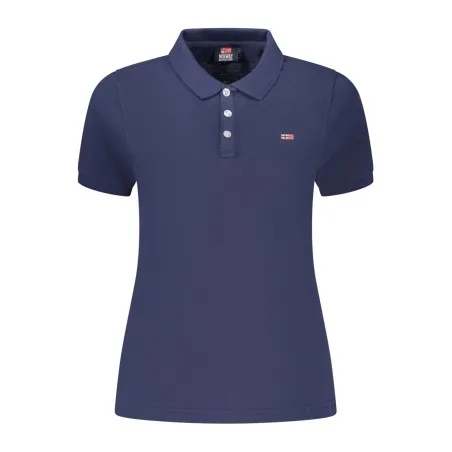 Polo à manches courtes pour femme, Norvège 1963, bleu - NORWAY 1963