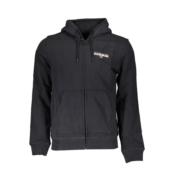 NAPAPIJRI SWEAT-SHIRT ZIPPÉ NOIR POUR HOMMES - NAPAPIJRI