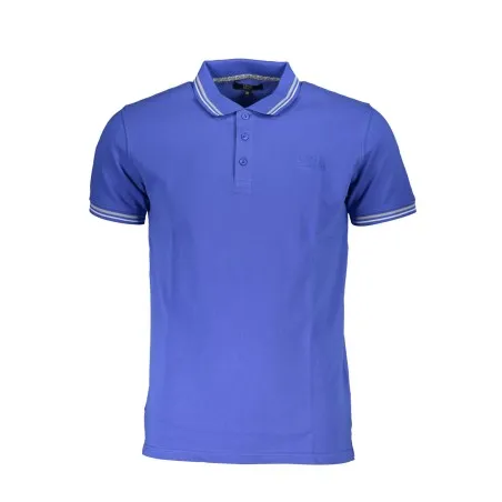 CAVALLI CLASS POLO MANCHES COURTES HOMME BLEU - CAVALLI CLASS