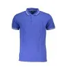 CAVALLI CLASS POLO MANCHES COURTES HOMME BLEU - CAVALLI CLASS