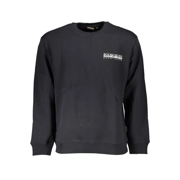 NAPAPIJRI SWEAT-SHIRT SANS FERMETURE ÉCLAIR NOIR POUR HOMMES - NAPAPIJRI