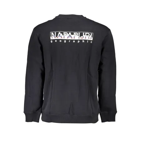 NAPAPIJRI SWEAT-SHIRT SANS FERMETURE ÉCLAIR NOIR POUR HOMMES - NAPAPIJRI