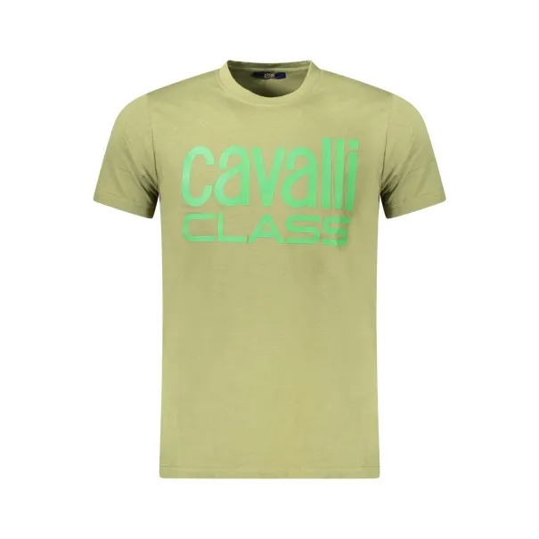 T-SHIRT À MANCHES COURTES CAVALLI CLASS HOMME VERT - CAVALLI CLASS