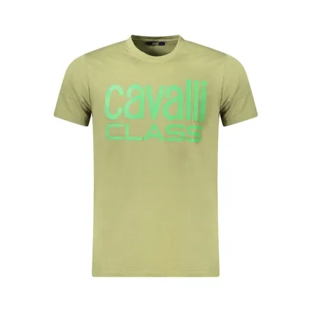 T-SHIRT À MANCHES COURTES CAVALLI CLASS HOMME VERT - CAVALLI CLASS