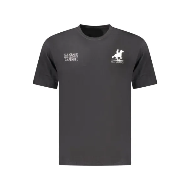 T-shirt noir à manches courtes pour homme US GRAND - U.S. GRAND