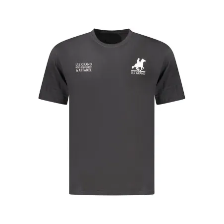 T-shirt noir à manches courtes pour homme US GRAND - U.S. GRAND