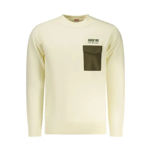 SWEAT-SHIRT BLANC À FERMETURE ÉCLAIR RIFLE POUR HOMME - RIFLE