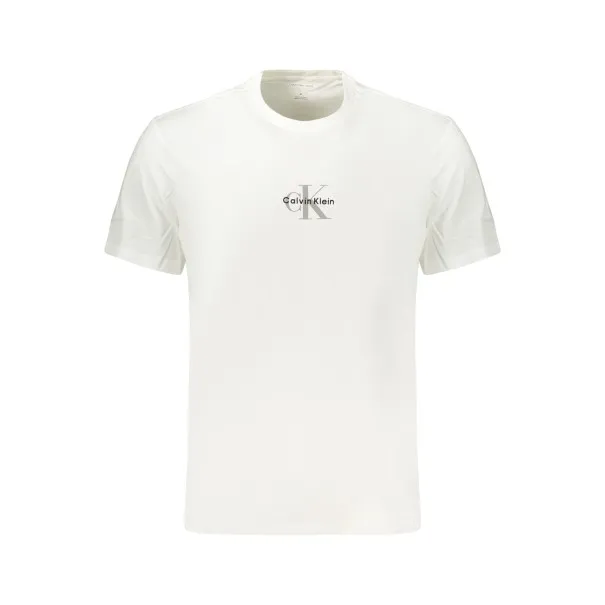 T-shirt blanc à manches courtes pour homme Calvin Klein - CALVIN KLEIN