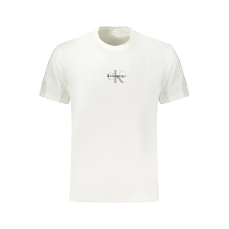T-shirt blanc à manches courtes pour homme Calvin Klein - CALVIN KLEIN