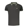 POLO NOIR À MANCHES COURTES POUR HOMME LOTTO - Lotto