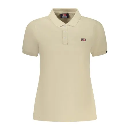 POLO FEMME À MANCHES COURTES NORVÈGE 1963, BEIGE - NORWAY 1963