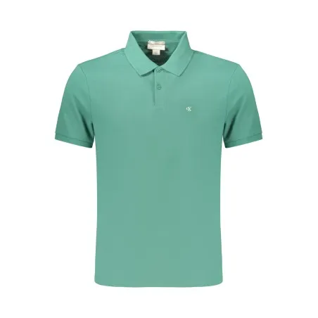 POLO VERT À MANCHES COURTES POUR HOMME CALVIN KLEIN - CALVIN KLEIN