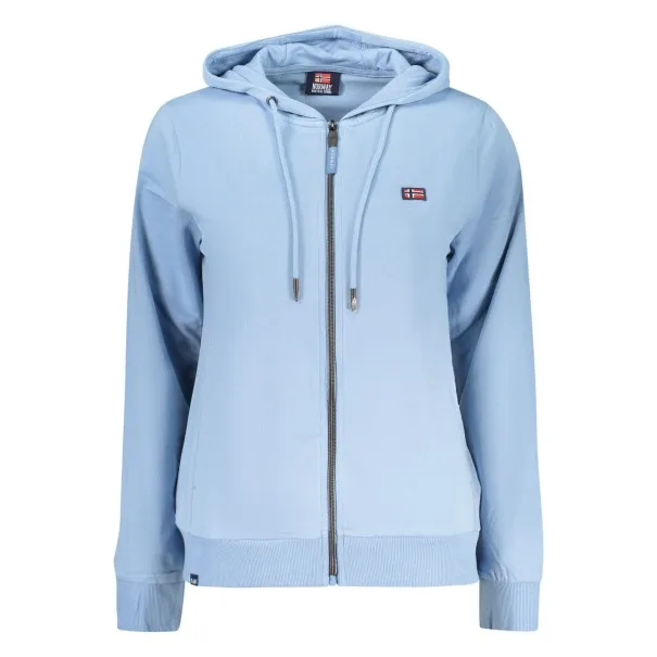 NORVÈGE 1963 SWEAT-SHIRT BLEU À FERMETURE ÉCLAIR POUR FEMME - NORWAY 1963