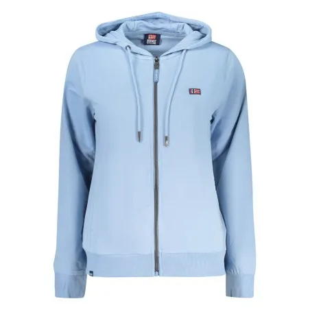NORVÈGE 1963 SWEAT-SHIRT BLEU À FERMETURE ÉCLAIR POUR FEMME - NORWAY 1963