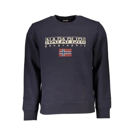 SWEAT-SHIRT SANS FERMETURE ÉCLAIR NAPAPIJRI POUR HOMMES BLEU - NAPAPIJRI