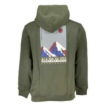 SWEAT-SHIRT SANS FERMETURE ÉCLAIR POUR HOMME NAPAPIJRI VERT - NAPAPIJRI