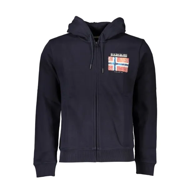 SWEAT-SHIRT ZIPPÉ NAPAPIJRI HOMME BLEU - NAPAPIJRI
