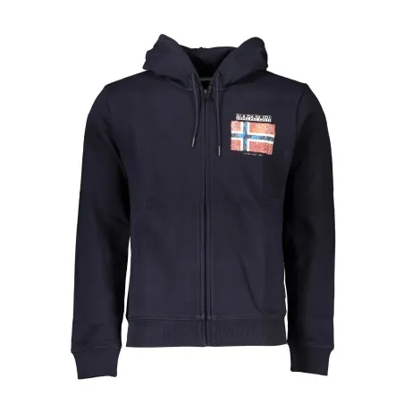SWEAT-SHIRT ZIPPÉ NAPAPIJRI HOMME BLEU - NAPAPIJRI