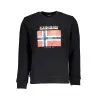 NAPAPIJRI SWEAT-SHIRT SANS FERMETURE ÉCLAIR NOIR POUR HOMMES - NAPAPIJRI