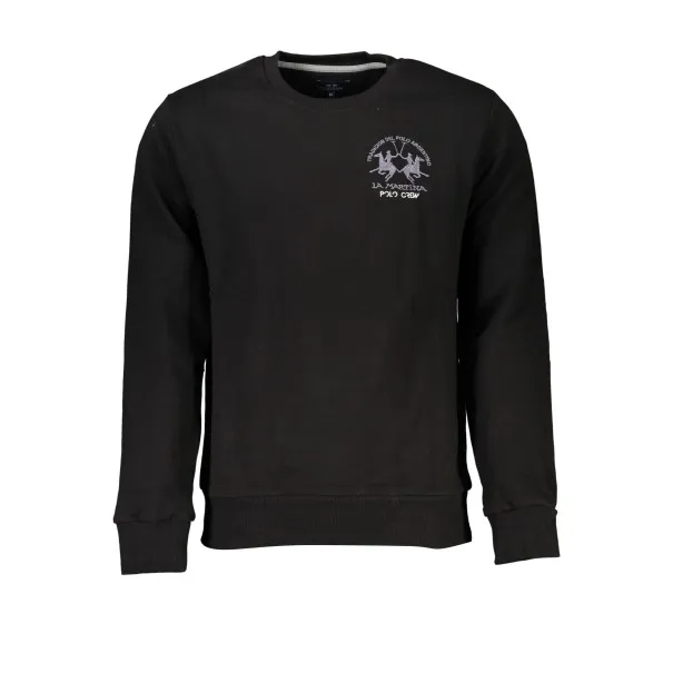 SWEAT-SHIRT SANS FERMETURE ÉCLAIR POUR HOMME LA MARTINA NOIR - LA MARTINA