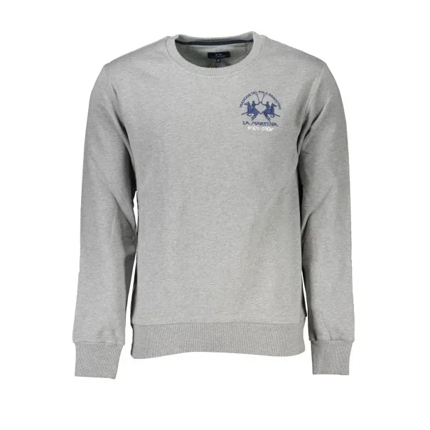 SWEAT-SHIRT SANS FERMETURE ÉCLAIR GRIS LA MARTINA POUR HOMMES - LA MARTINA