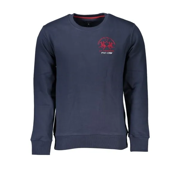 SWEAT-SHIRT SANS FERMETURE ÉCLAIR BLEU LA MARTINA POUR HOMMES - LA MARTINA