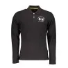 POLO NOIR À MANCHES LONGUES POUR HOMME LA MARTINA - LA MARTINA