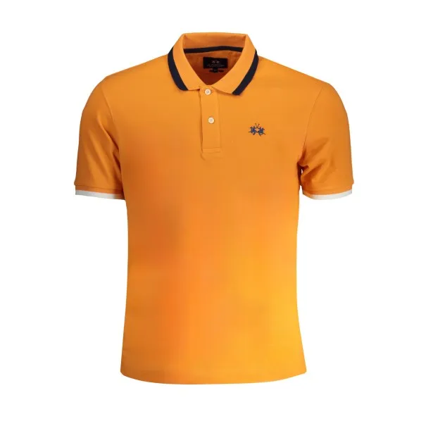 POLO MANCHES COURTES ORANGE HOMME LA MARTINA - LA MARTINA