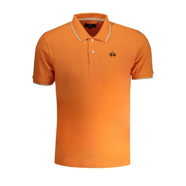 POLO MANCHES COURTES ORANGE HOMME LA MARTINA - LA MARTINA