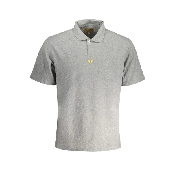 POLO HOMME LA MARTINA GRIS À MANCHES COURTES - LA MARTINA