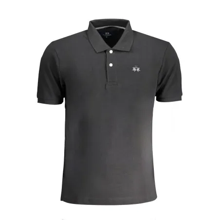 POLO HOMME NOIR À MANCHES COURTES LA MARTINA - LA MARTINA