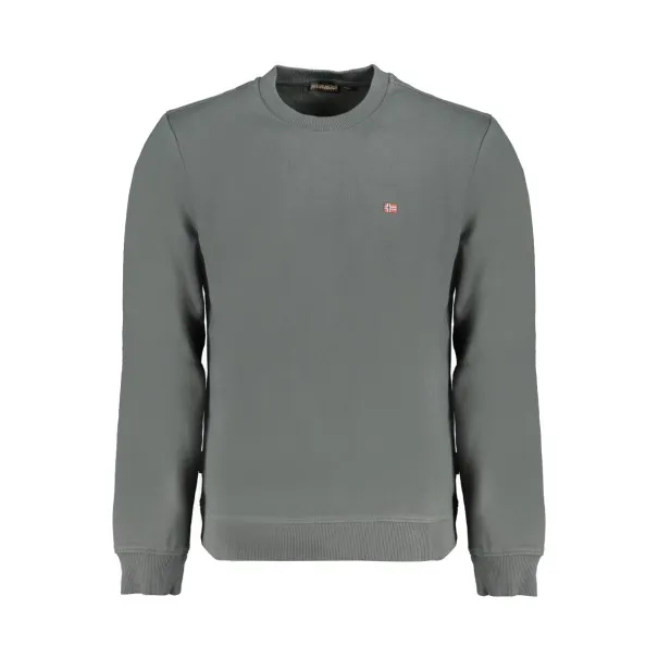 SWEAT-SHIRT SANS FERMETURE ÉCLAIR POUR HOMME NAPAPIJRI VERT - NAPAPIJRI