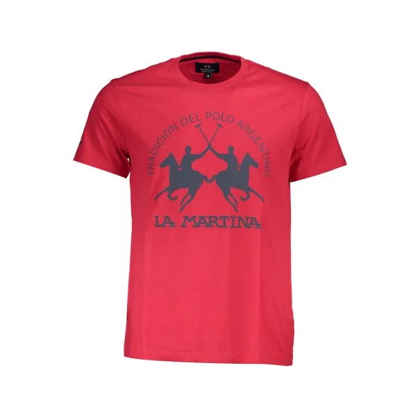 T-SHIRT À MANCHES COURTES POUR HOMME LA MARTINA ROUGE - LA MARTINA